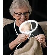 5X Wearable Magnifying Glass with Light for Close Work.Neck Wear Magnifier Hands Free for Reading...