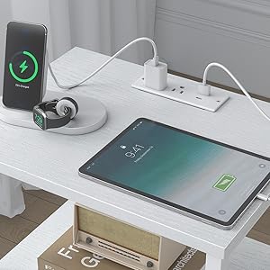 nightstand with charging station night stand with drawers
