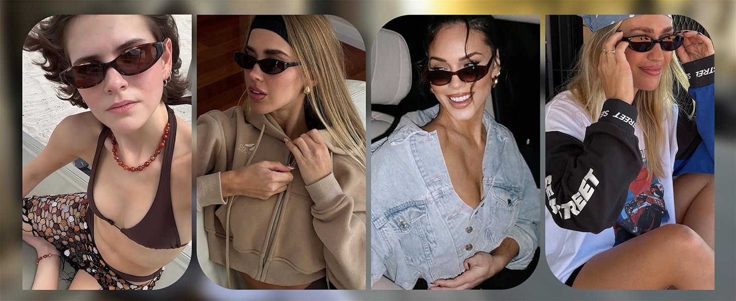 small oval sunglasses