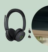 Yealink BH74 ANC Bluetooth Headset with Microphone for Hybrid Work, Microsoft Teams Premium Open ...