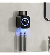 Bathroom Toothbrush Holders - Smart Drying and Cleaning, Solar Charging, Small Toothbrush and Cup...