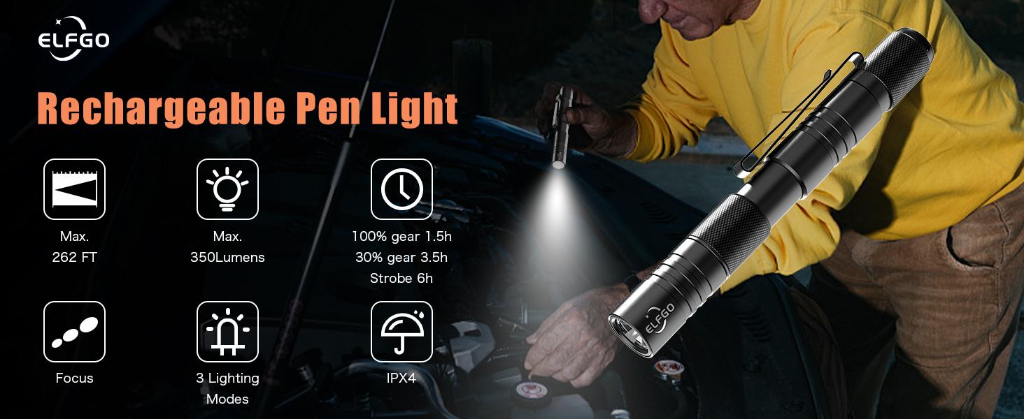 pen light rechargeable