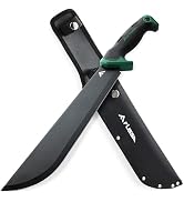 FLISSA Machete, 11'' Sharp Machete for Yard Work, Ergonomic Air Tech Handle and Lightweight Sheat...