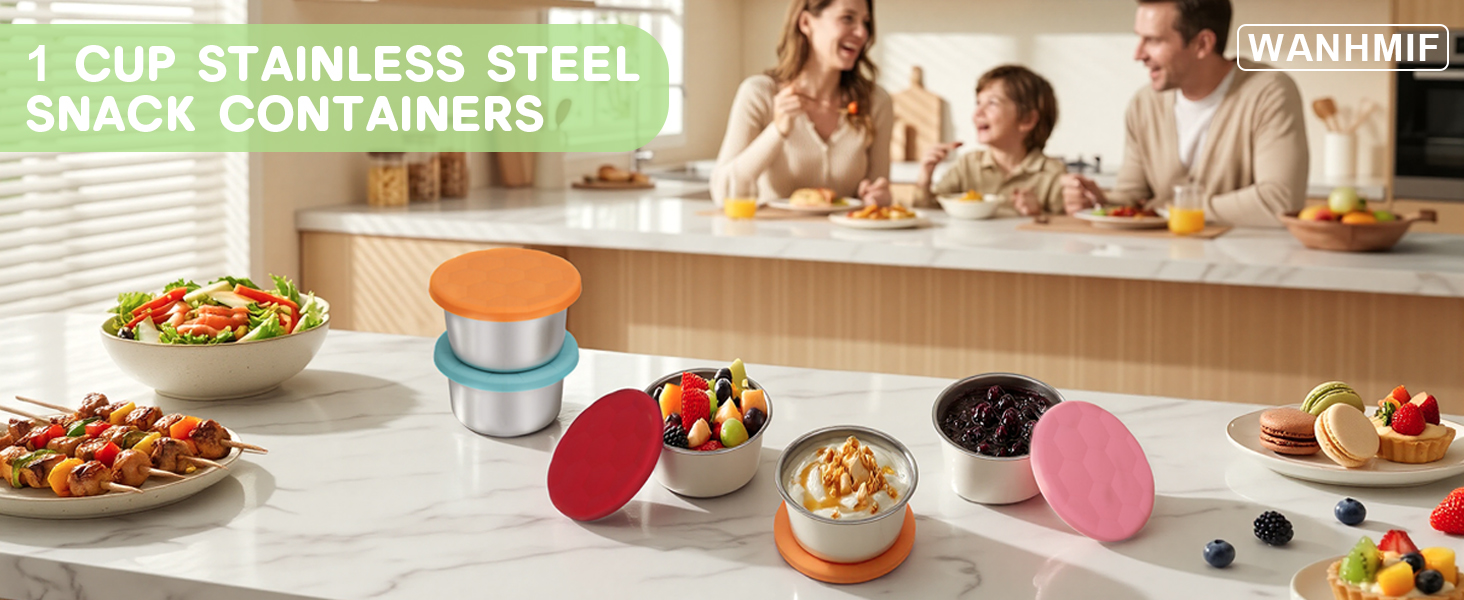 Stainless Steel Snack Containers