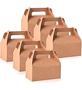30 Pcs Gable Treat Boxes, Small Goodie Boxes Red Party Favor Boxes Cardboard Kraft Paper Gift Box...