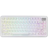 KiiBoom Phantom81 Lite 75% Gasket Mechanical Keyboard, QMK&amp;VIA Programmable, 3 Modes Wireless Gam...