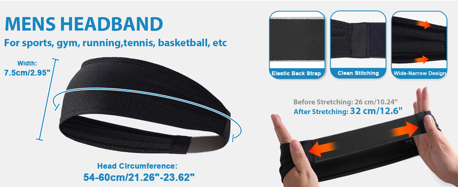 cooling headbands for men sweat bands head band sweatbands mens headband sports