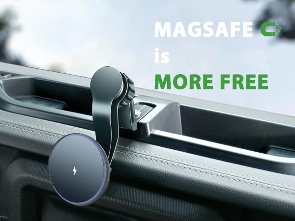 15W wireless charging magsafe phone mount for jeep wrangle JL gladiator JT
