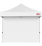 MASTERCANOPY Instant Canopy Tent Sidewall for 10x10 Pop Up Canopy, 1 Piece, White