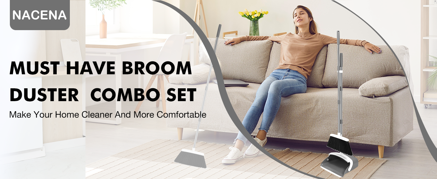 Broom and Dustpan Set