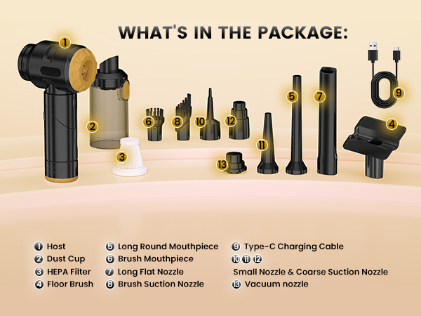 Wansimoo Handheld Car Vacuum Cleaner