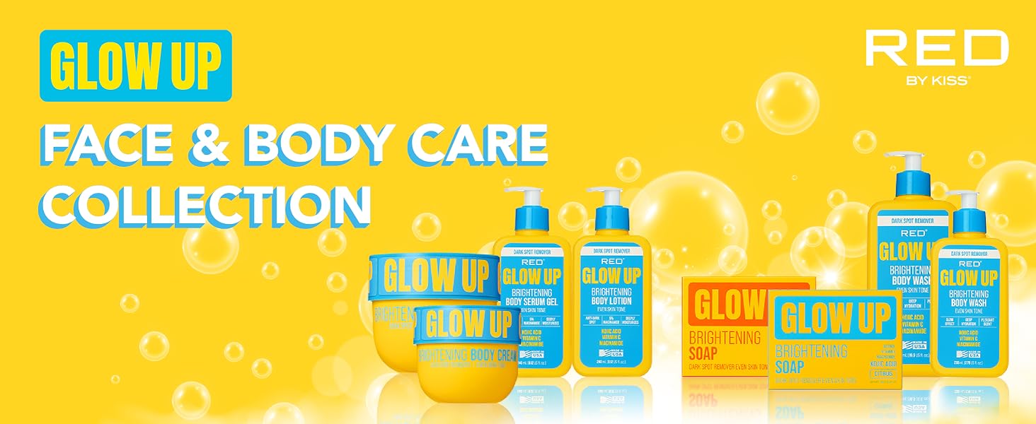 Red by Kiss Glow Up Skin Toning Body Care Collection