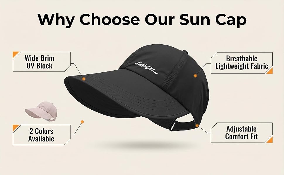 sunscreen baseball cap