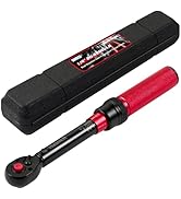 Hairich 1/4-Inch Torque Wrench, Dual-direction Small Torque Wrench 20-220in.lb/2.3-24.9Nm, 72 too...