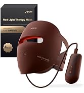 JOVS 3D Red Light Therapy Mask for Face, 328 LEDs Full Face Coverage, 4 Light Modes Cordless LED ...
