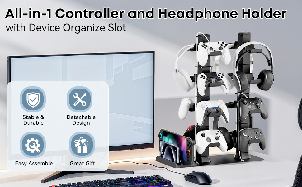controller and headphone holder