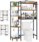 Roxibelt K1 Heavy Duty 7-Tier Over The Toilet Storage(With Basket and Paper Hook)Freestanding Abo...