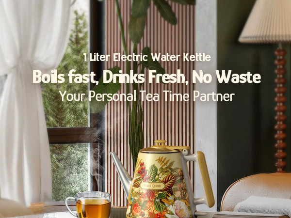 Hazel Quinn 1L Small Electric Kettle