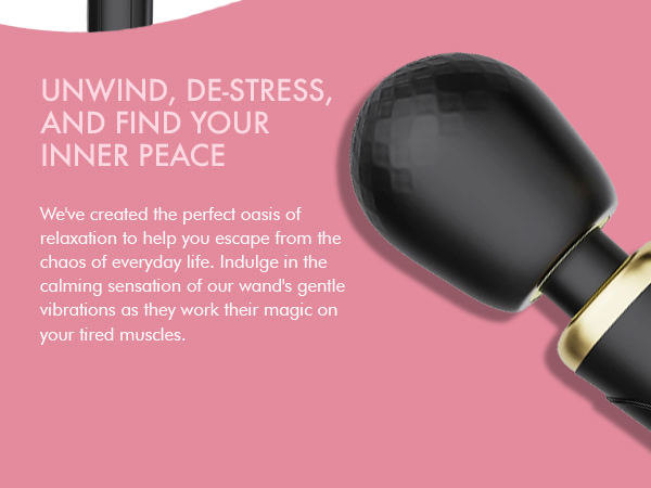 Metooka therapeutic massage wand rechargeable for sore muscles and back