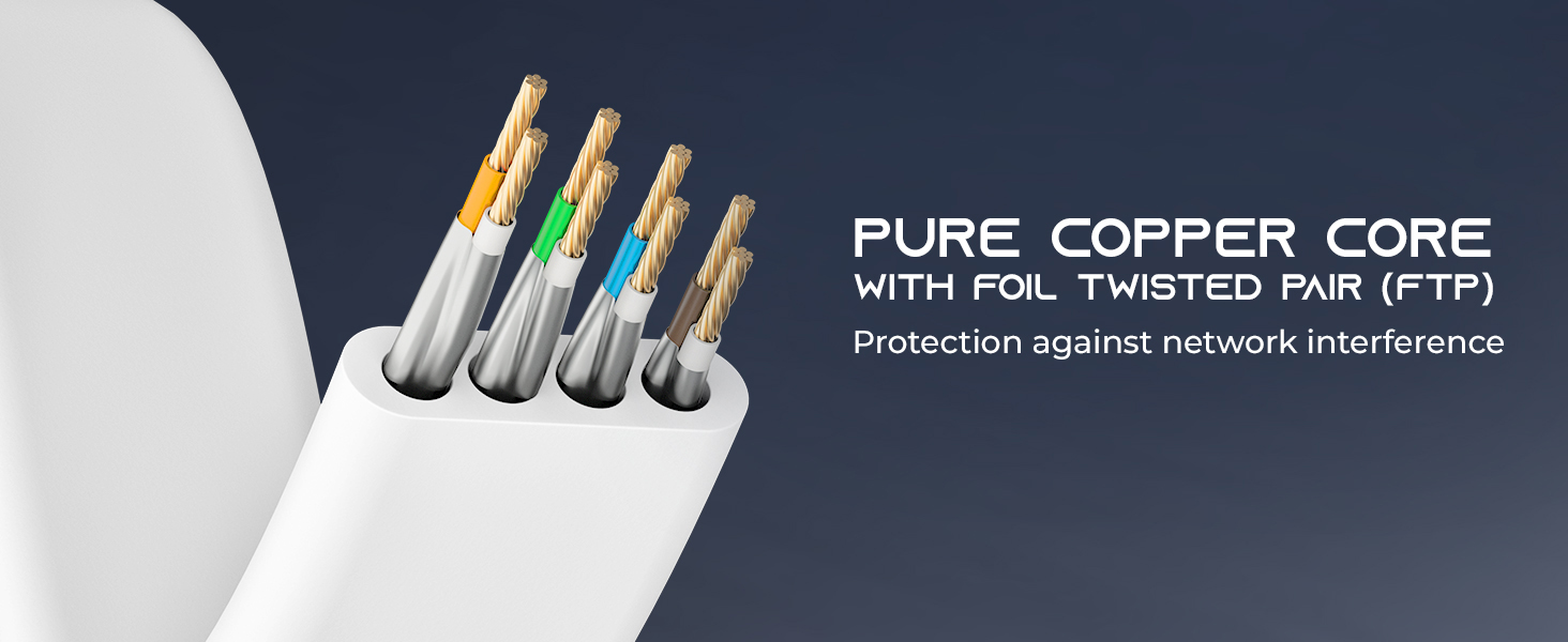 cat6 outdoor ethernet cable flat cord