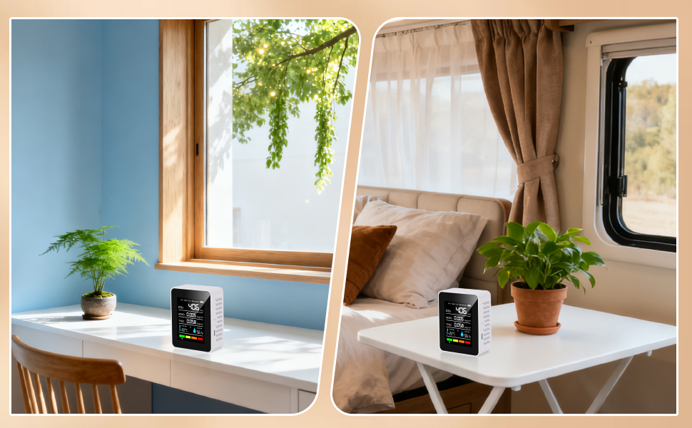 5 in 1 Professional Meter Air Quality Monitor