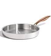 CAROTE 10" Tri-Ply Stainless Steel Frying Pan, Non-Toxic Egg Pan Omelet Pan, Oven Safe, Induction...