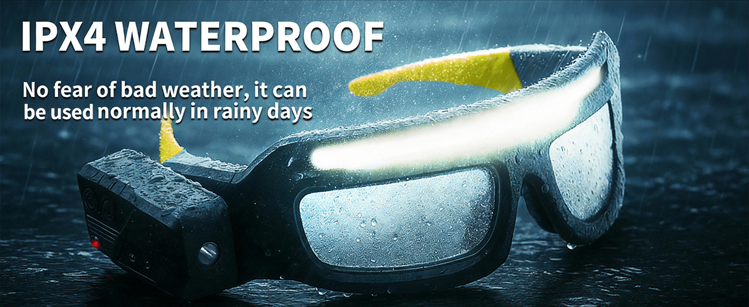 hands free led work light glasses