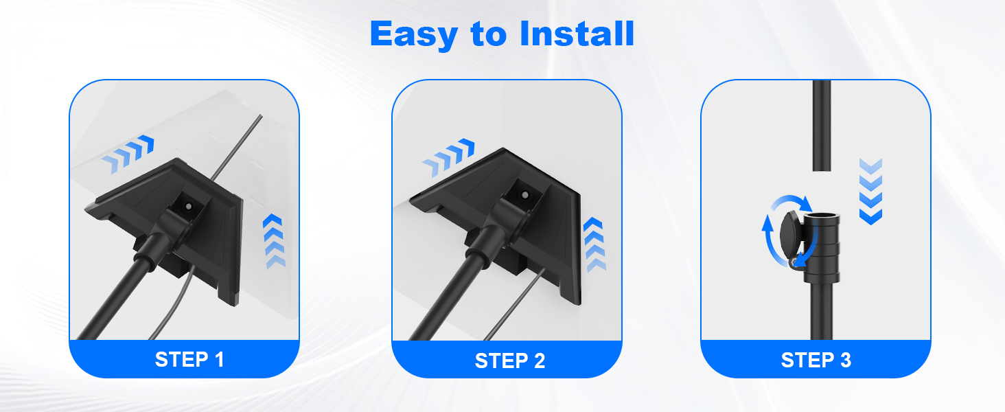 with a snap on installation that can be installed and removed without any tools