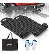 BUNKER INDUST Tire Traction Mats Portable Recovery Tracks for Off Road 4X4 Snow, Ice, Sand,Emerge...
