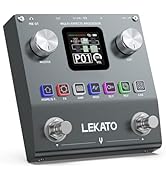 LEKATO Multi Effects Guitar Pedal, Electric Guitar Bass Effects Pedal, Pocket Rechargeable Effect...