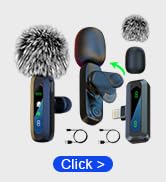 SmaFun Mini Microphone for iPhone Android – Wireless Lavalier Mic(2TX+2RX+Charging Case) with Dua...