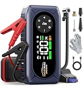 YaberAuto 4500A Jump Starter with Air Compressor 150PSI Tire Inflator, Portable Car Battery Jump ...