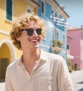 voogil Smart Glasses for Men &amp; Women, Built-in Mic &amp; Speakers Bluetooth Audio Glasses, Blue Light...