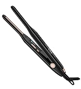 K&amp;K Mini Flat Iron for Short Hair 3/10 inch Small Hair Straightener for Pixie &amp; Beard creamic Fla...