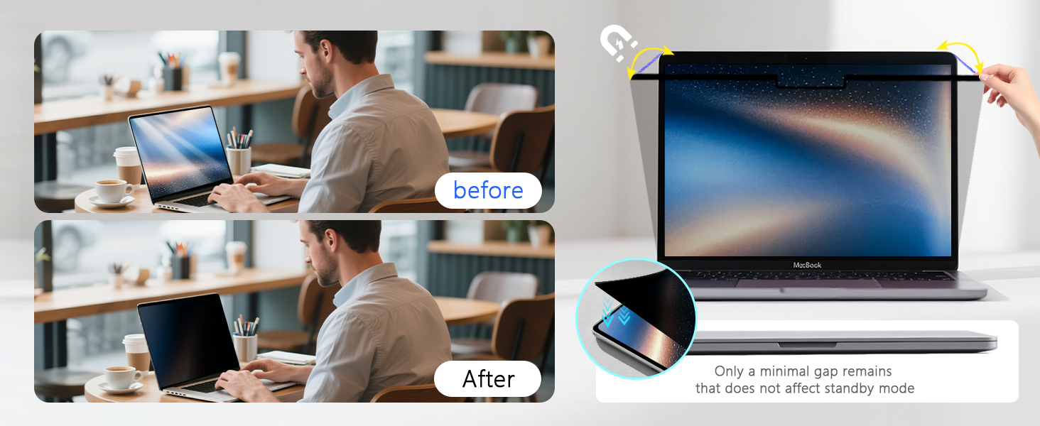 Magnetic Privacy Screen Protector