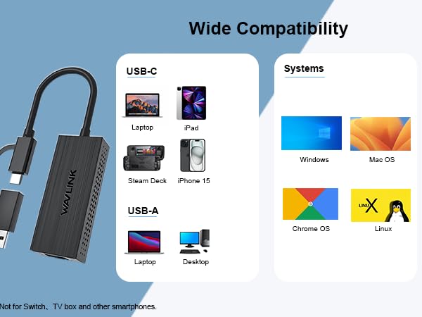 Drivers built into Windows macOS 10.7 above, iPhone 15 / Pro / Pro Max, Linux kernel 3.2 and above.