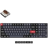 Keychron K17 Pro QMK/VIA Low-Profile Custom Wireless Mechanical Keyboard 96% Layout Programmable ...