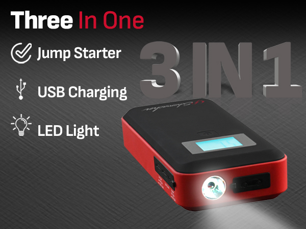 Schumacher SL1639 1000A 12V Lithium Portable Power Pack and Jump Starter 