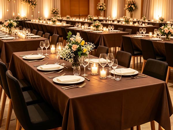Brown Tablecloth