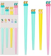 4 Pairs Family Reusable Cute Animal Chopsticks, Non-Slip Hotel/ Restaurant Chop Sticks, Chinese J...