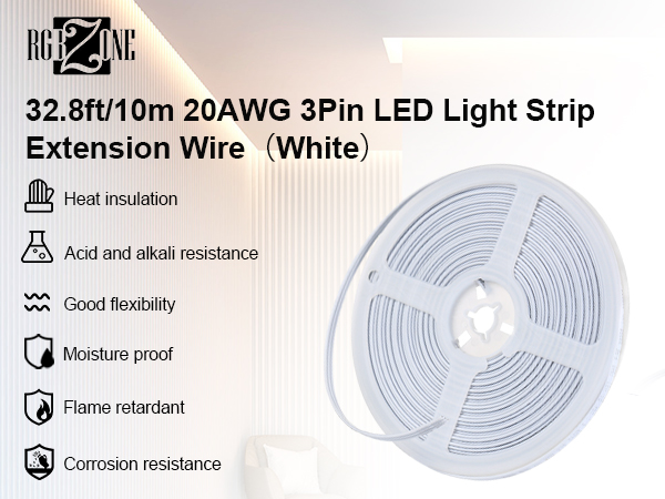 3 wire 20 awg white