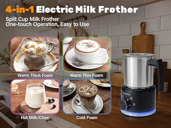 4 in 1 milk frother