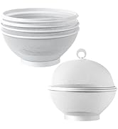 Toutrop 2Pcs Large Capacity Mesh Fruit Basket with Lid Food Grade Prevent Fly Stainless Steel Kit...