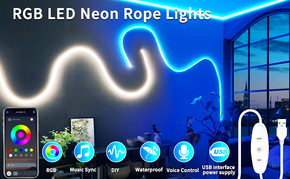 RGB LED Neon Rope Lights