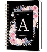Hllwxrk Lined Spiral Journal Notebook, A5 College Ruled Spiral Notebook for Women, Hardcover with...