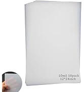 10 Sheets 10 mil Mylar Sheet 12 x 24 inch Milky Translucent Plastic Blank Stencil, Make Your Own ...