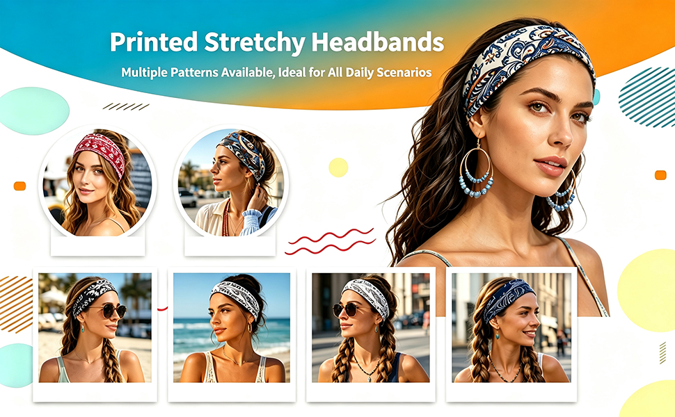 boho headbands for women