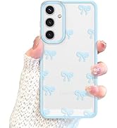 EYZUTAK Case for Samsung Galaxy S26, Clear Cute Ribbon Bowknot Pattern Aesthetic Transparent Phon...
