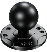 BRCOVAN 1.5'' Ball Mount Base with Aluminum Alloy AMPS Hole Round Plate & 1.5'' TPU Ball Adapter ...