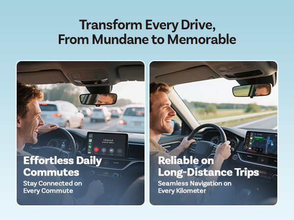 2026 Upgrade Ottocast Mini Cube, 2-in-1 Wireless CarPlay &amp; Android Auto Adapter